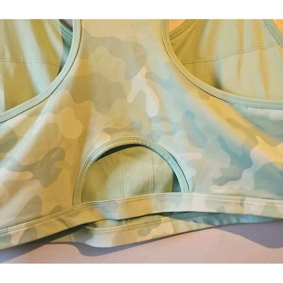 Zelos Sports Bra Mint Camo 4X Full Support/Medium Impact - Picture 9 of 9